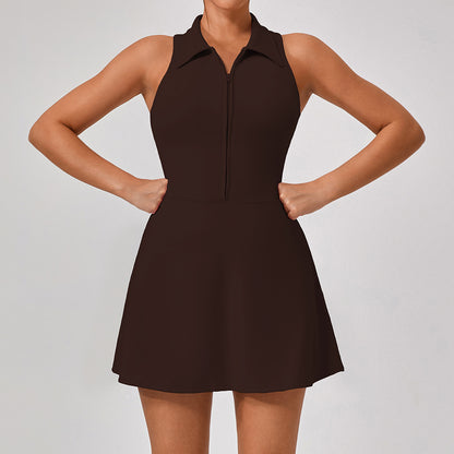 High Waist Sleeveless Sports Dress for Women