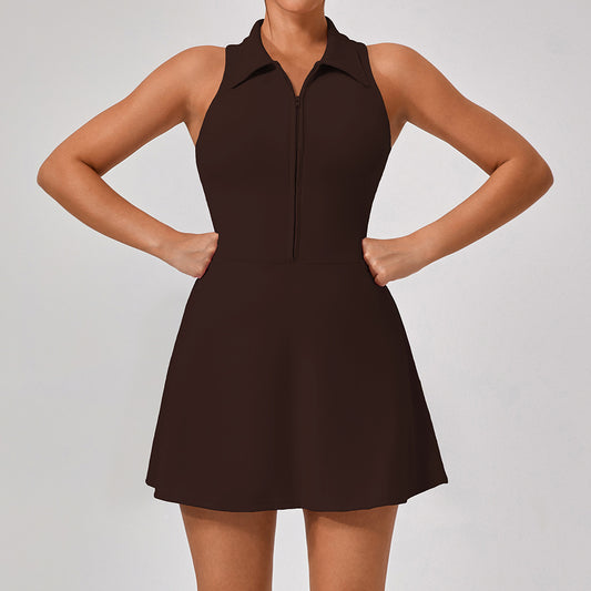 High Waist Sleeveless Sports Dress for Women