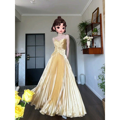 Elegant Princess Sleeve Birthday Dress for Women